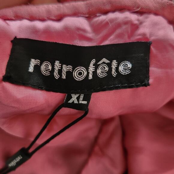 Retrofete Jill Sequin Mini Dress in Pastel Pink Size XL NWT Spaghetti Straps - Picture 9 of 13